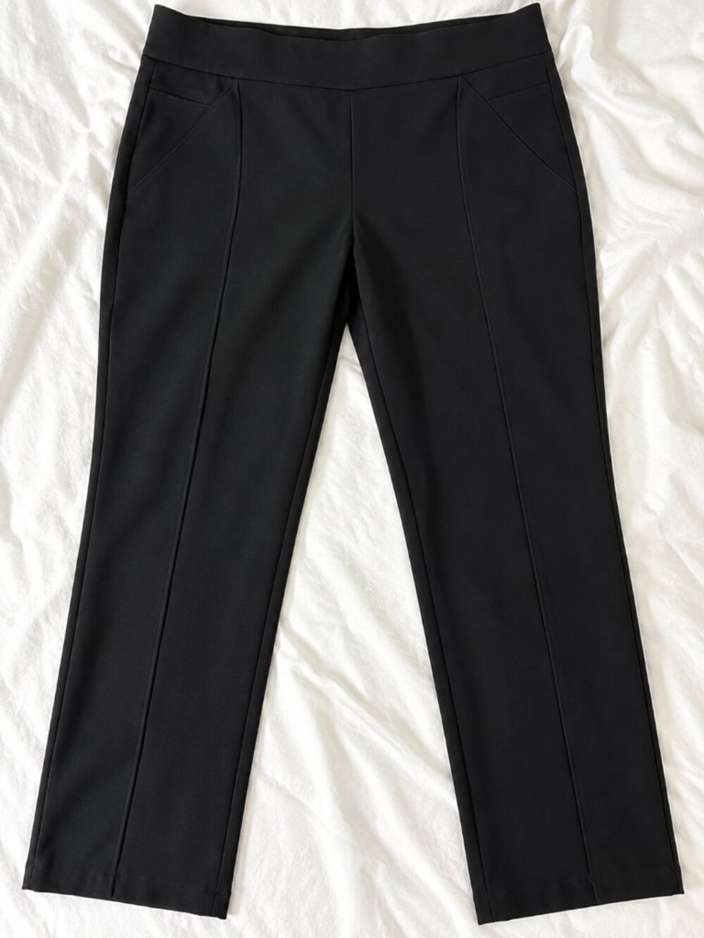 Chico’s So Slimming Size 3 (XL) US 16 Black Pull On Seam Front Pants